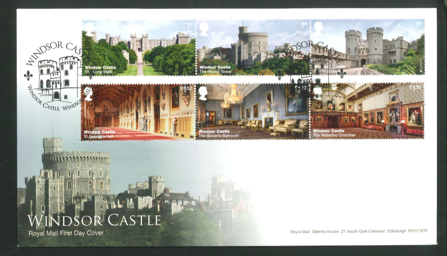 2017 - First Day Cover "Windsor Castle" - Windsor Castle (Circle), Windsor Postmark